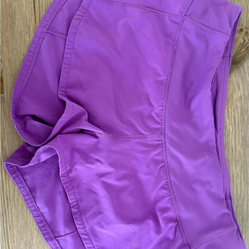 Lululemon Athletica Vibrant Purple Athletic Shorts